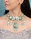 Mishika Polki And Diamond Necklace