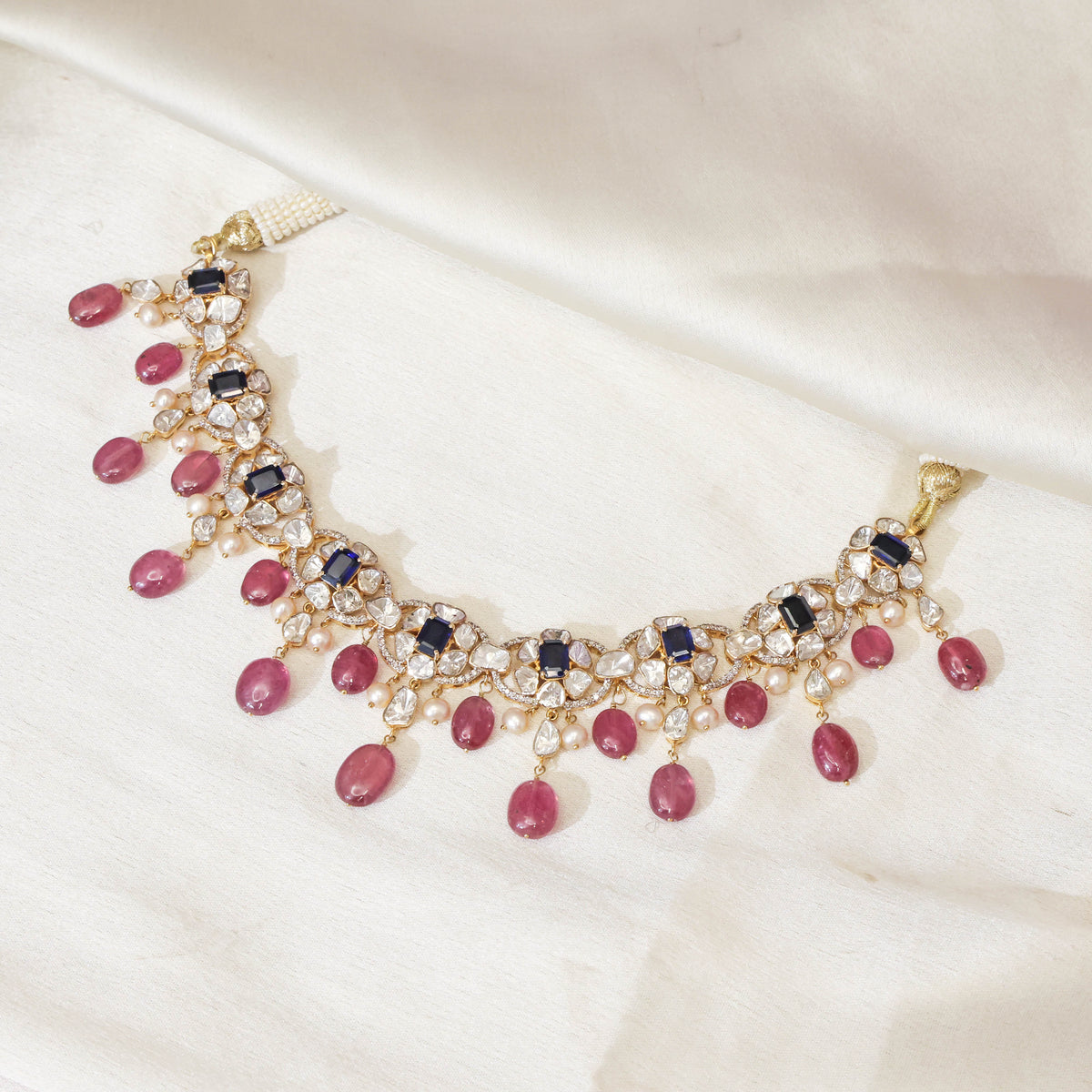 Sorelle Polki And Diamond Necklace