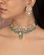 Yukta Choker And Aaira Long Earrings Polki And Diamond Set