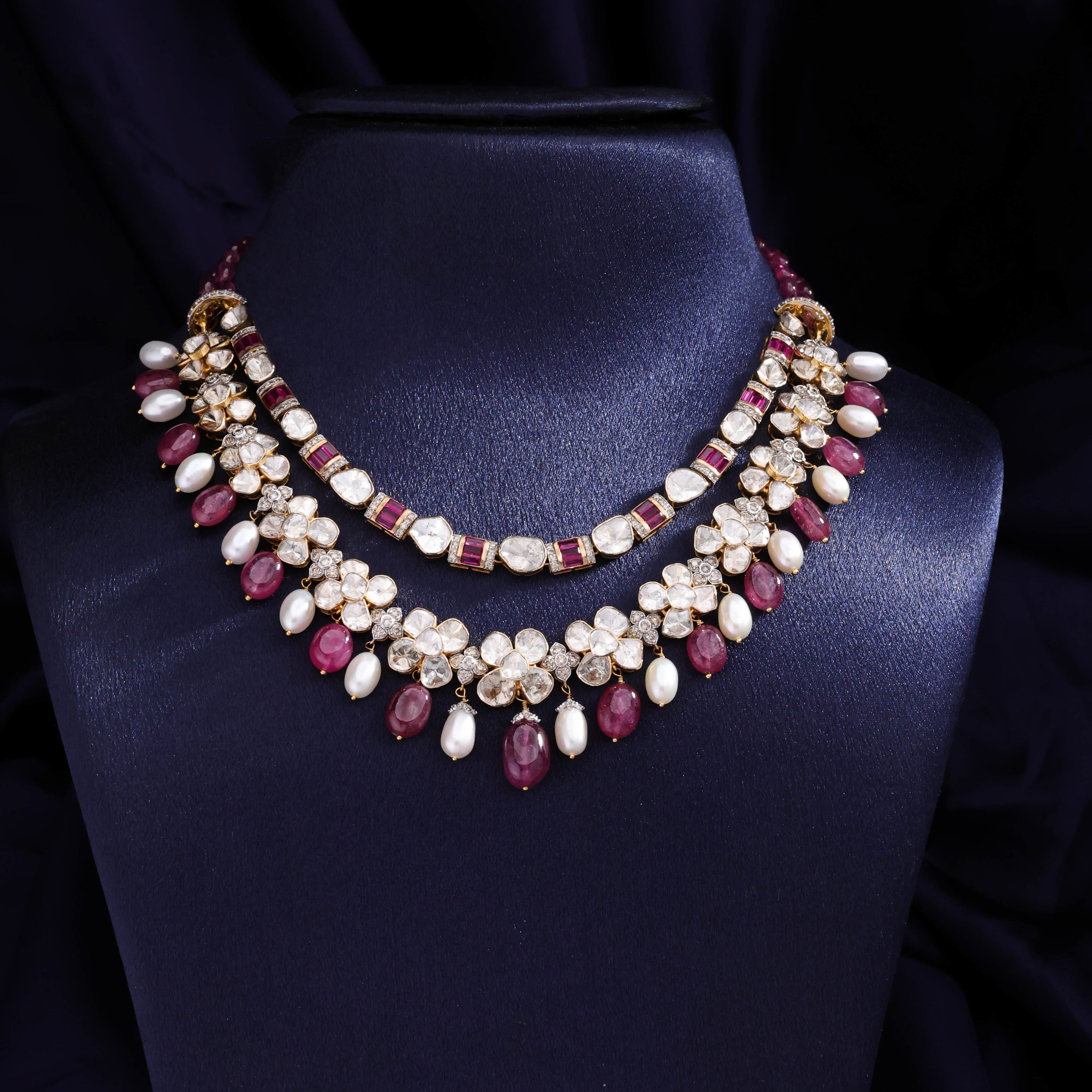 Nixie Polki And Diamond Necklace