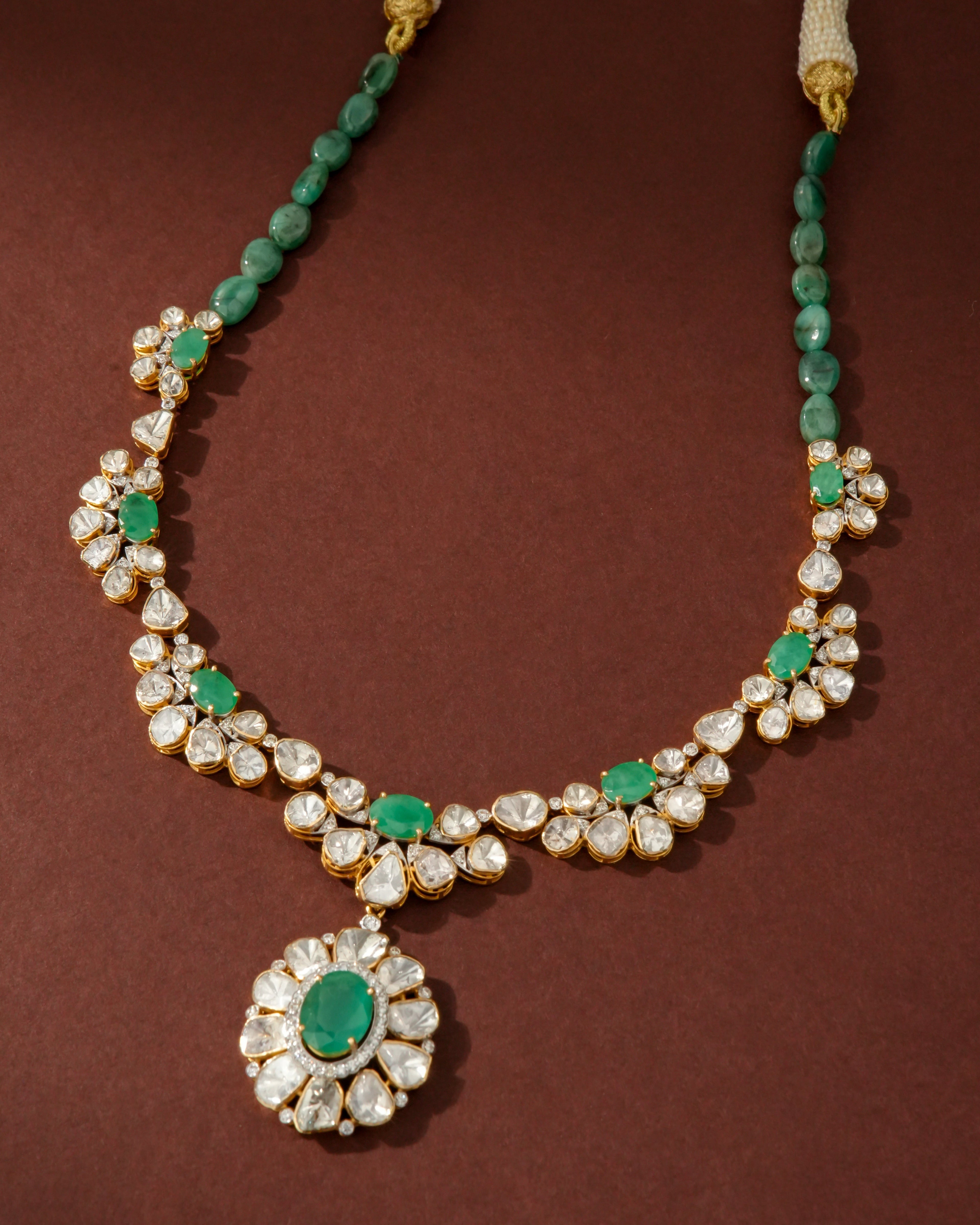 Supriya Polki And Diamond Necklace