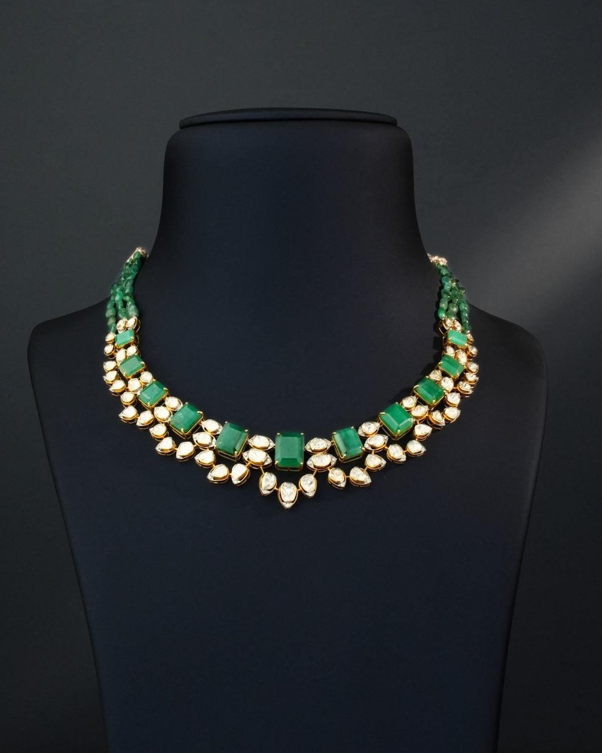 Anaisha Polki And Diamond Necklace