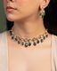 Kriti Choker And Rakul Long Earrings Polki And Diamond Set