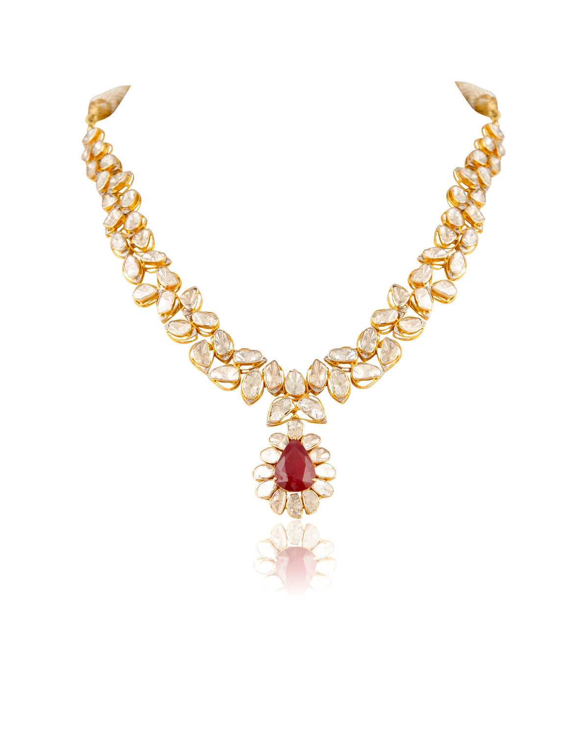 Mahera Polki And Diamond Necklace Main image