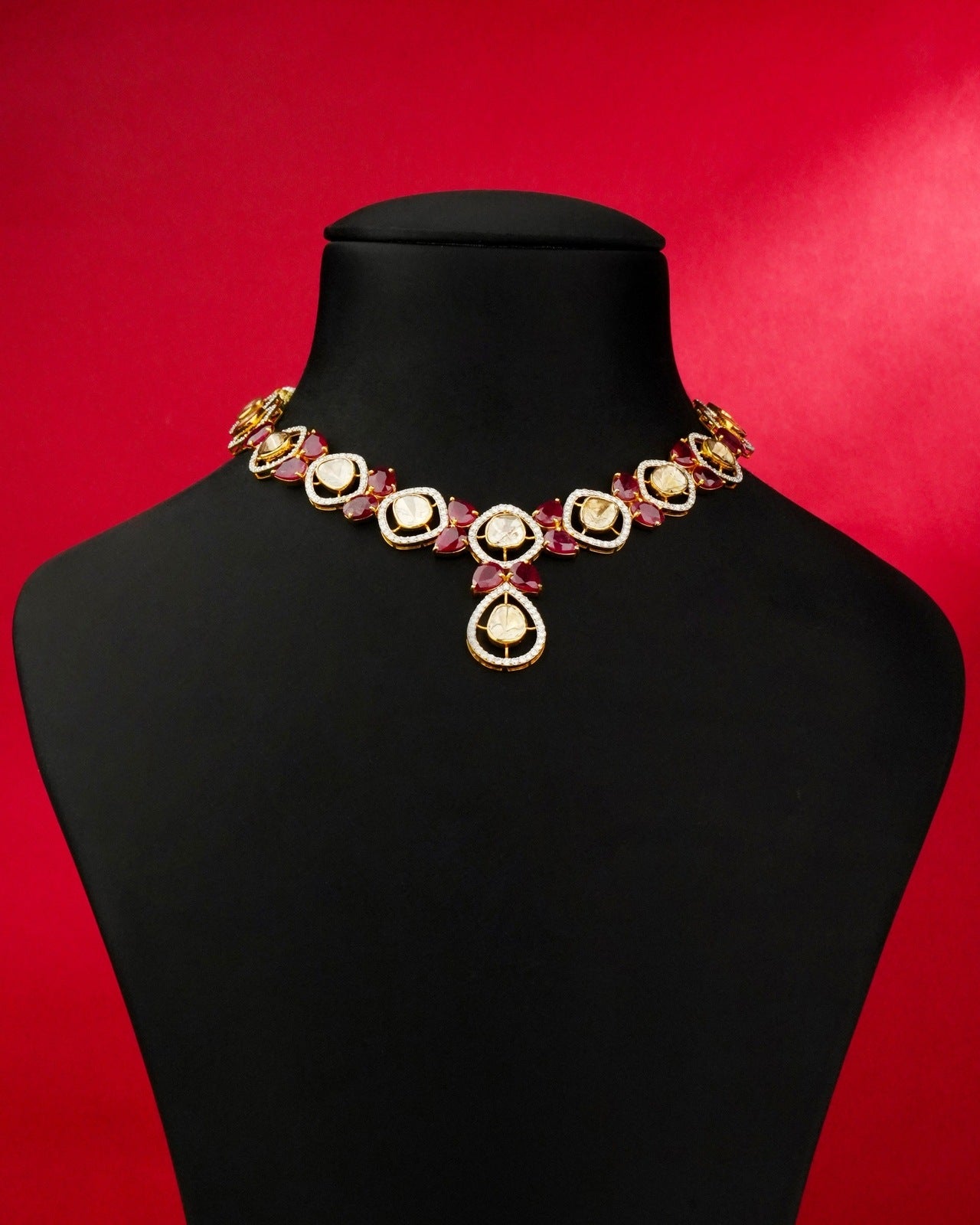 Kiera Polki And Diamond Necklace