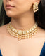 Roohi Necklace And Adhishree Tops Polki Set