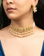 Avneet Choker And Shambhavi Tops Polki Set