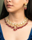Depali Necklace And Malvika Tops Polki Set