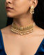 Aruneema Necklace And Harveen Tops Polki Set