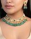 Saira Necklace And Shia Tops Polki Set