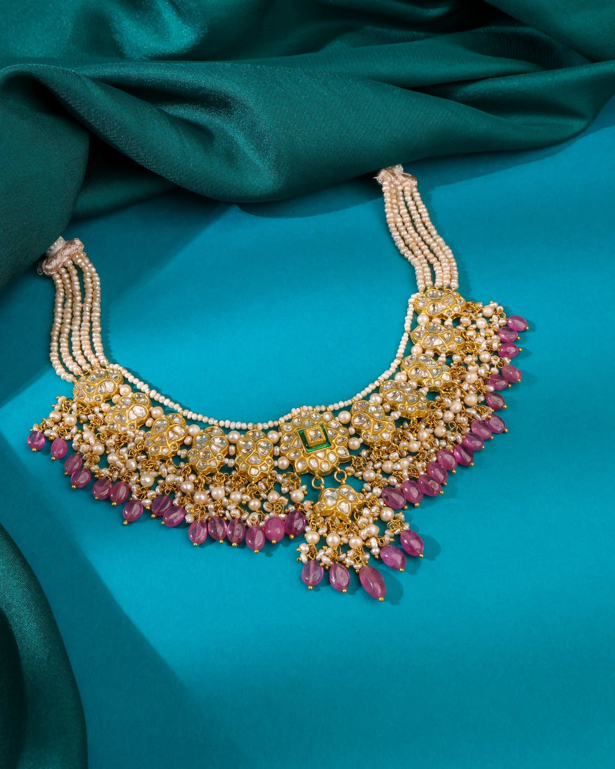 Jade Polki Necklace