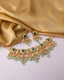 Priya Necklace And Meera Long Earrings Polki Set