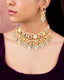 Aarini Necklace And Pihu Long Earrings Polki Set