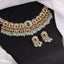 Maithra Necklace And Faiza Tops Polki Set