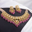 Lumen Necklace And Amara Long Earrings Polki Set