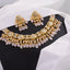 Kasturi Necklace And Dipasha Long Earrings Polki Set