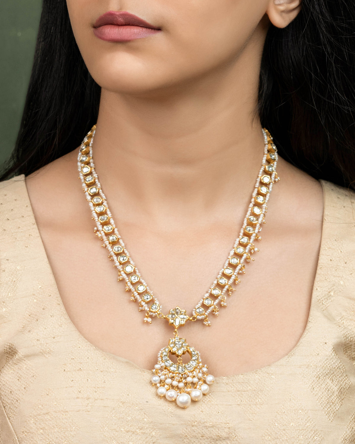 Swati Polki Long Necklace Main image