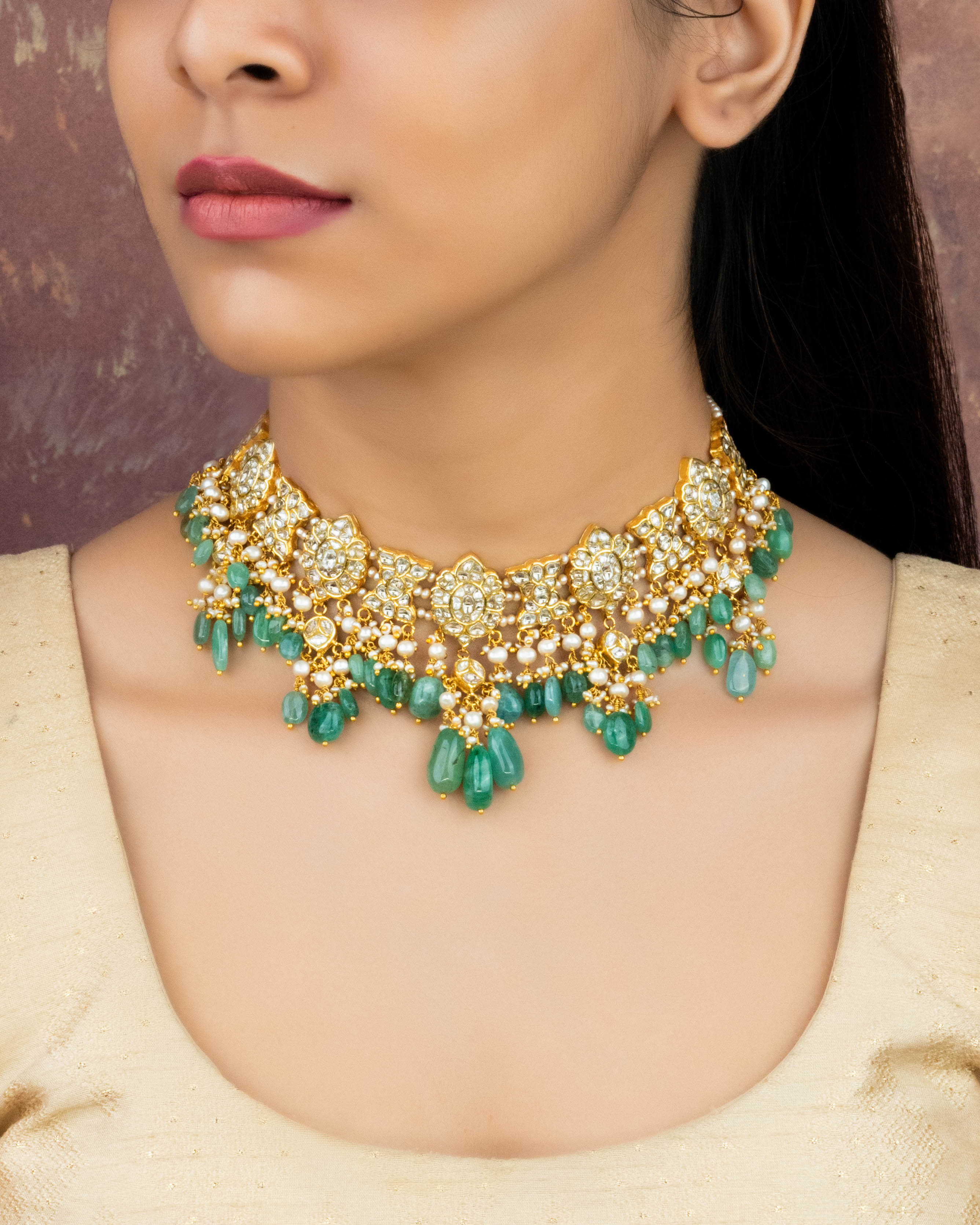 Cloe Polki Necklace