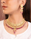 Shantae Necklace And Krutika Long Earrings Polki Set