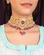 Supdeep Choker And Analita Tops Polki Set
