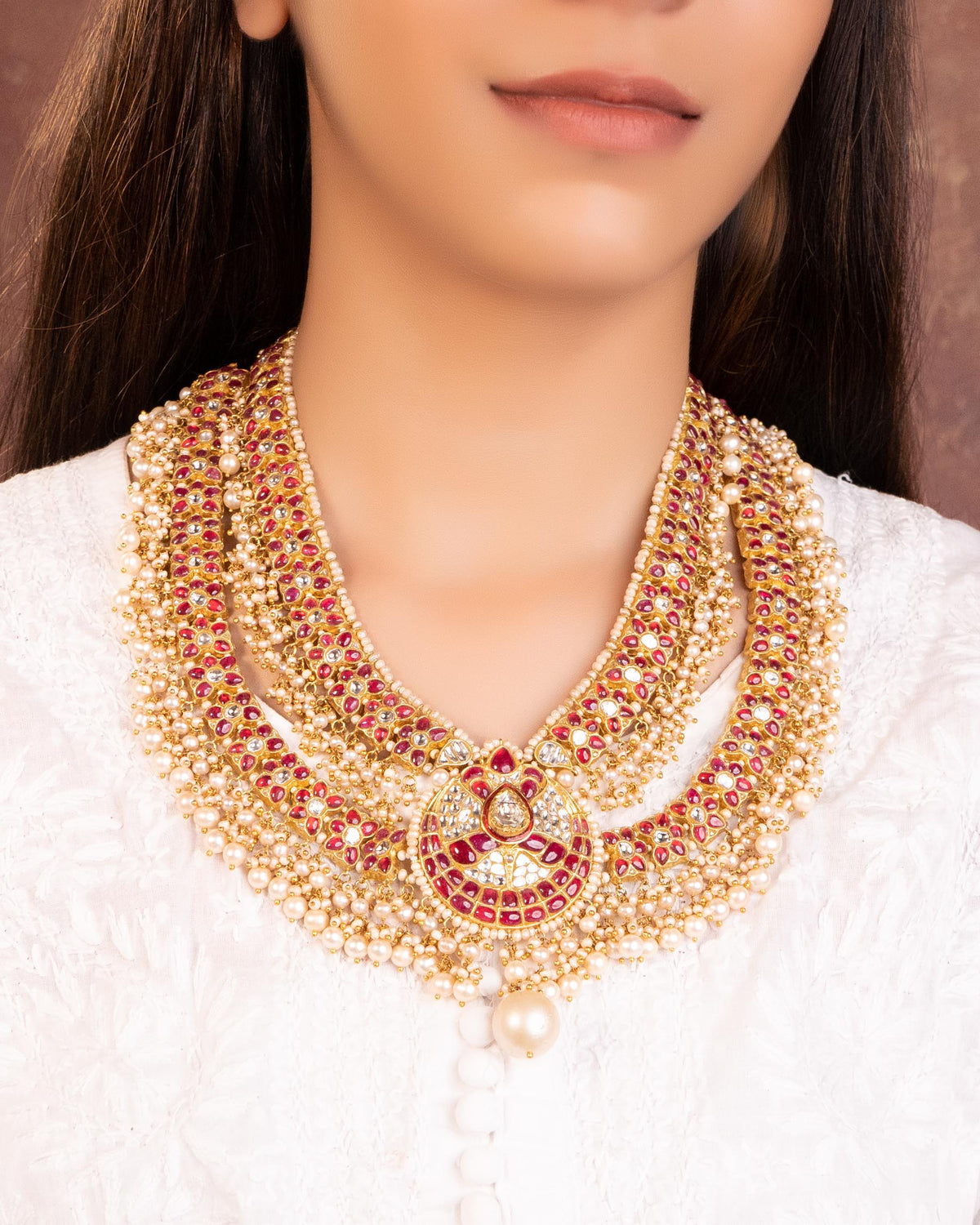 Siddhi Polki Long Necklace