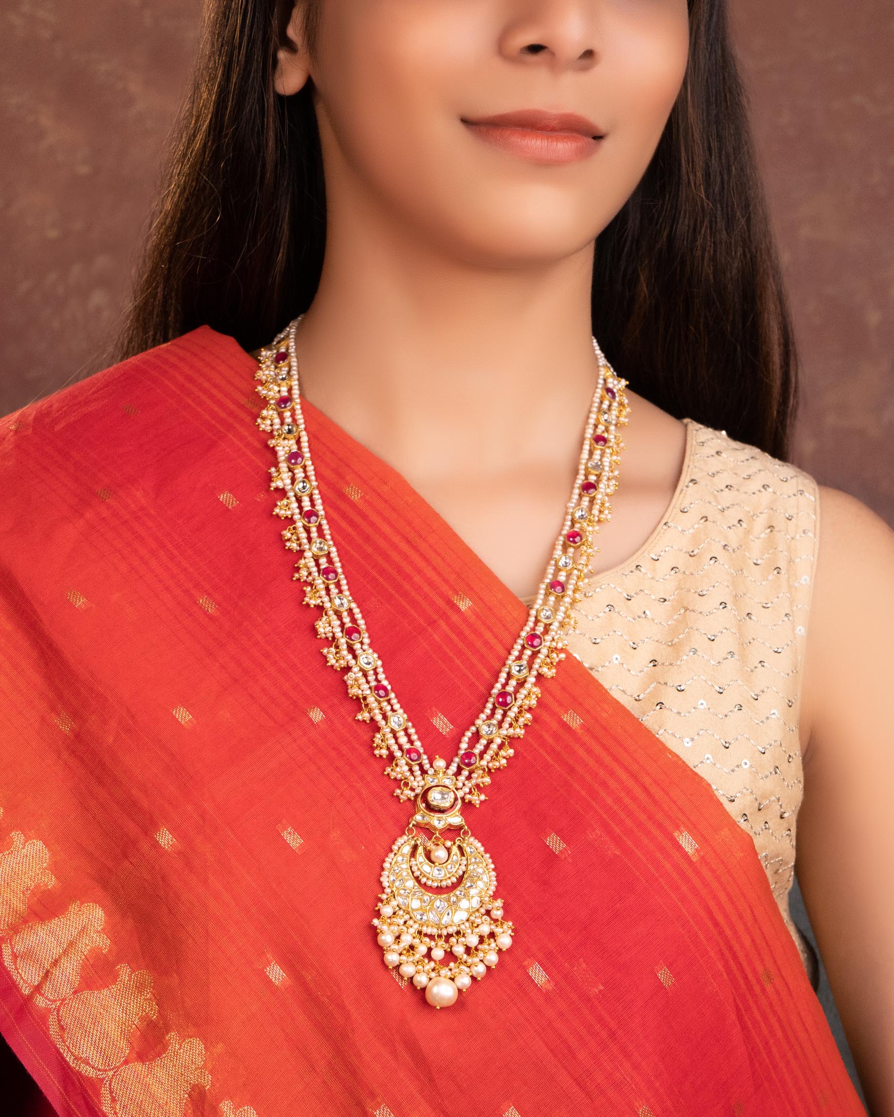 Kanaki Polki Long Necklace