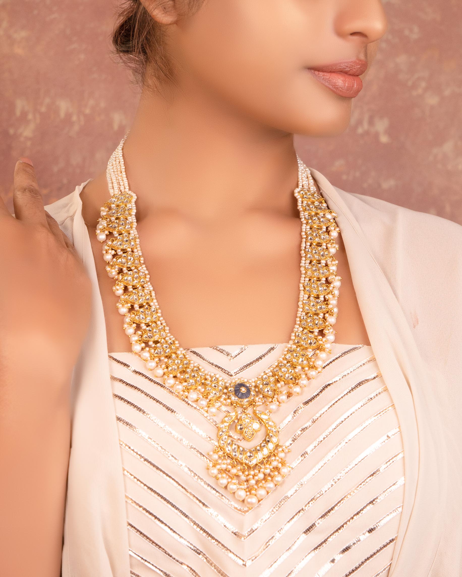 Greeshma Polki Long Necklace