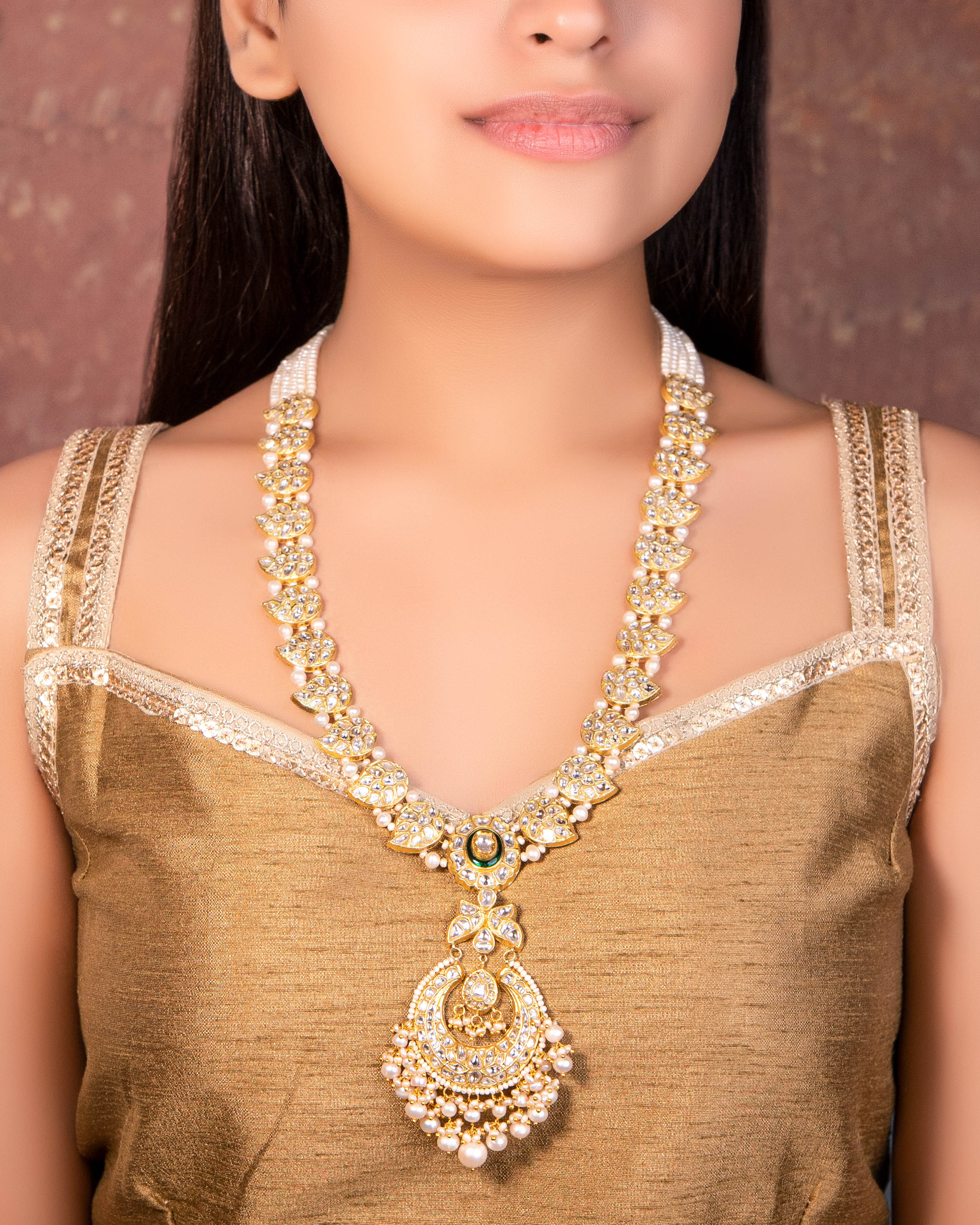 Nigar Polki Long Necklace