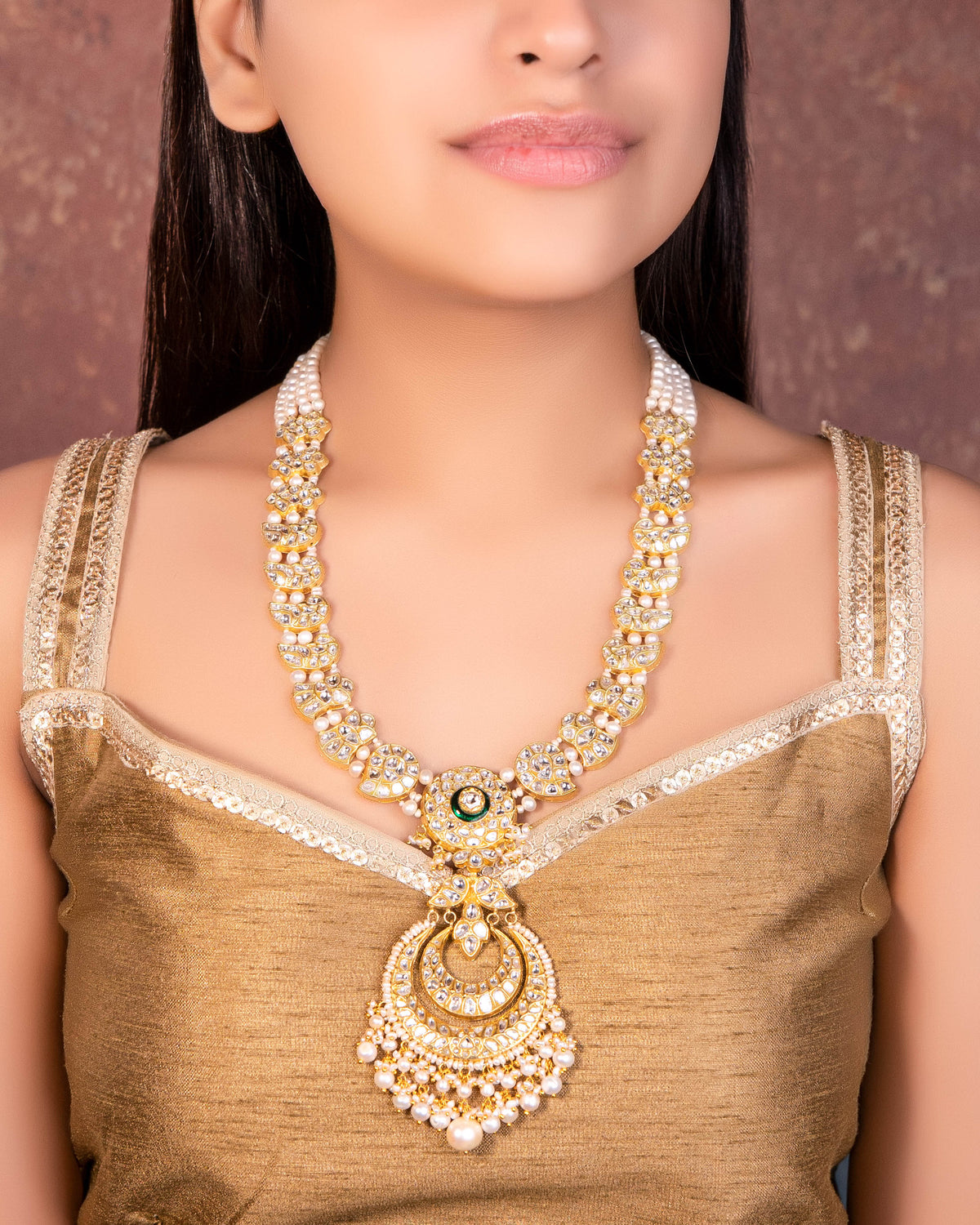 Kia Polki Long Necklace
