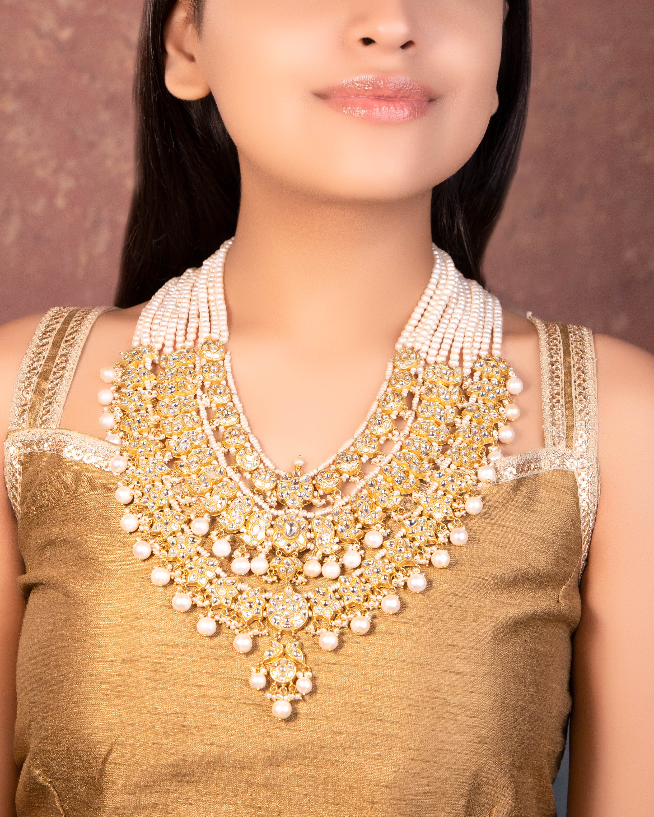 Zonia Polki Long Necklace