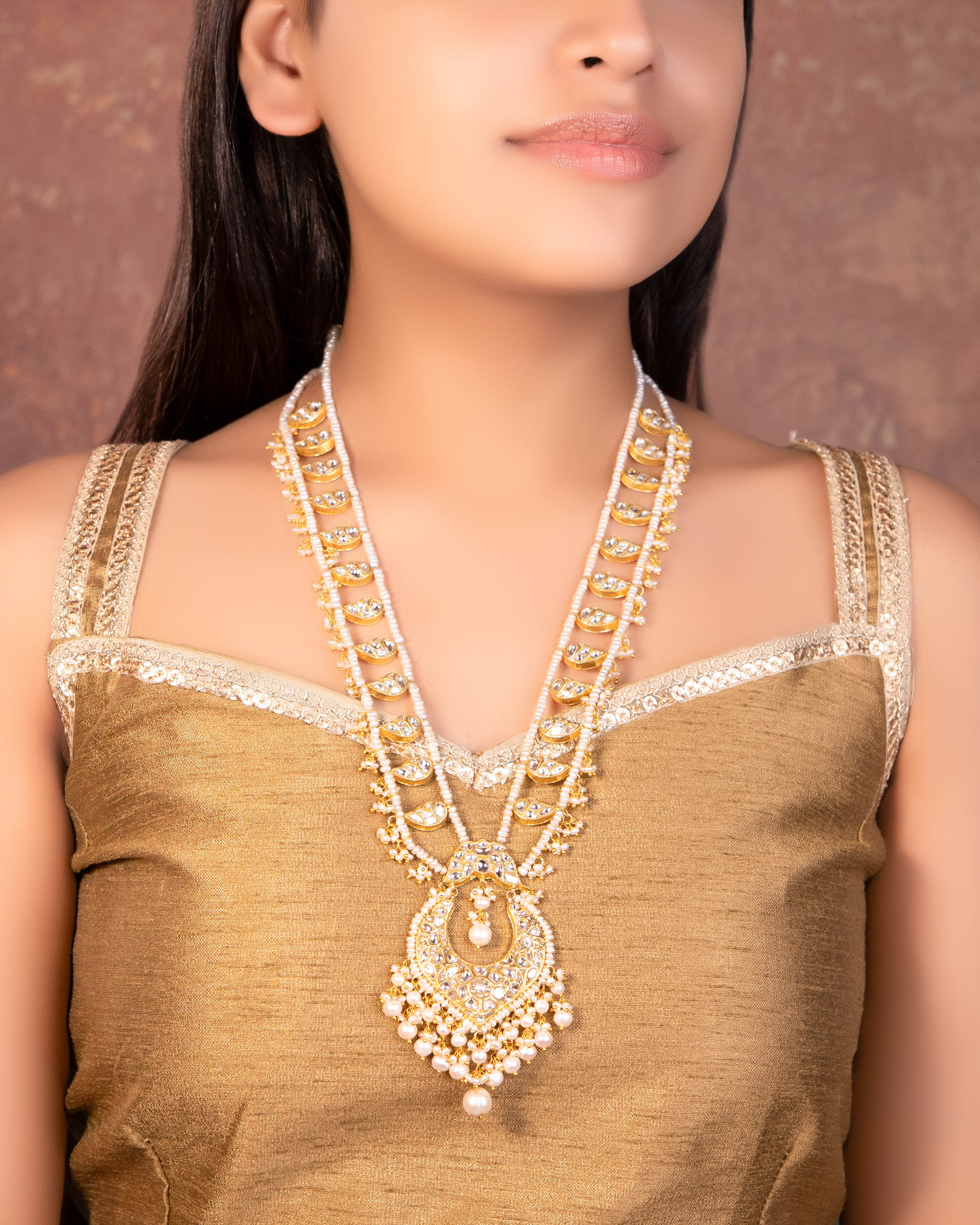 Hanshini Polki Long Necklace