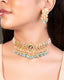 Tanisha Choker And Muskan Tops Polki Set