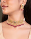 Racheal Choker And Malvika Tops Polki Set