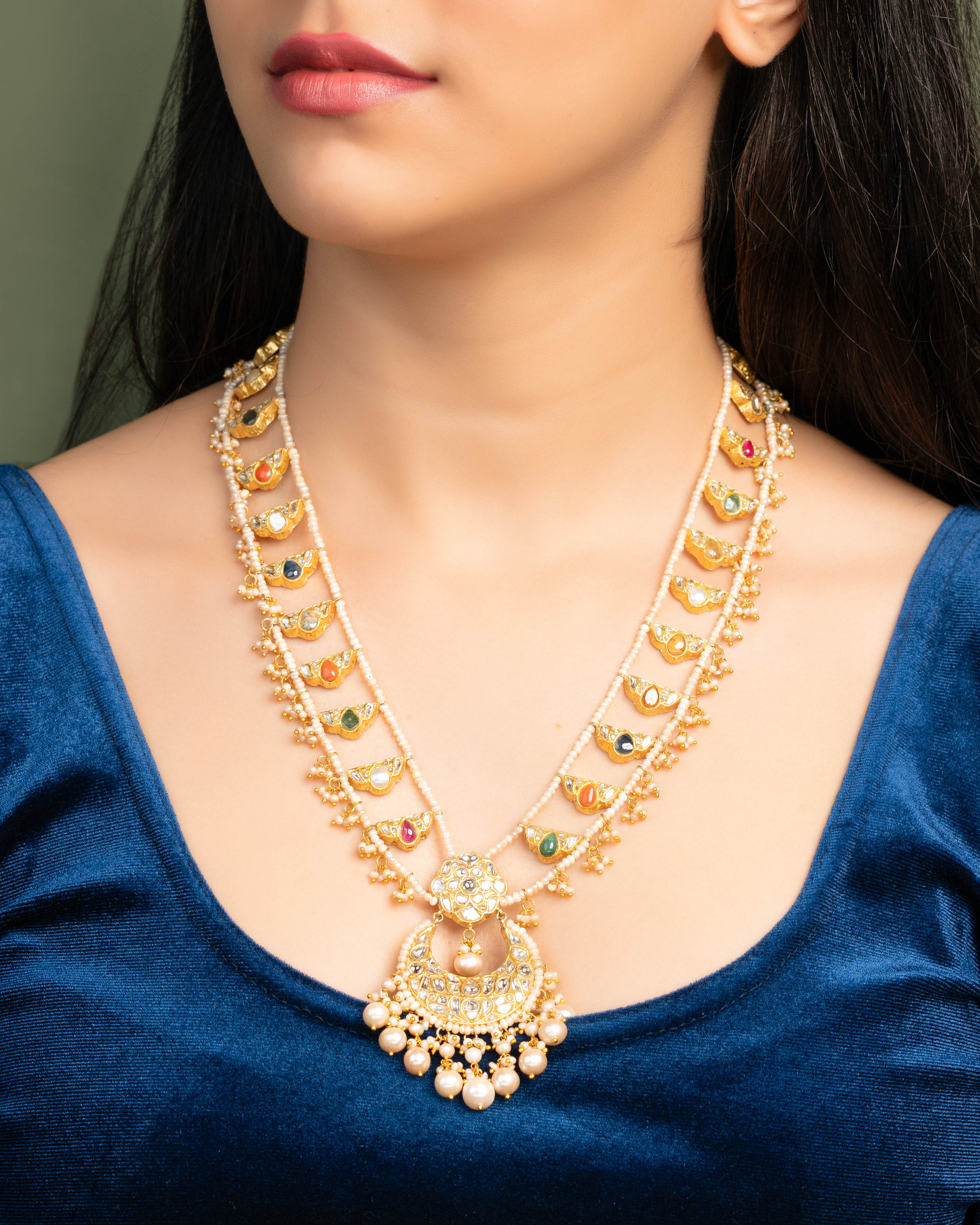 Yami Polki Long Necklace Main image