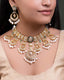 Mrunali Necklace And Aadhira Chandbalis Polki Set