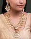 Shaheen Long Necklace And Ishika Chandbalis Polki Set