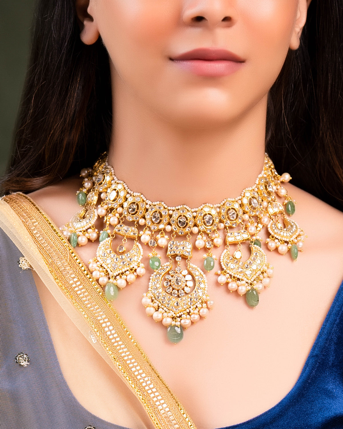 Inaya Polki And Diamond Necklace