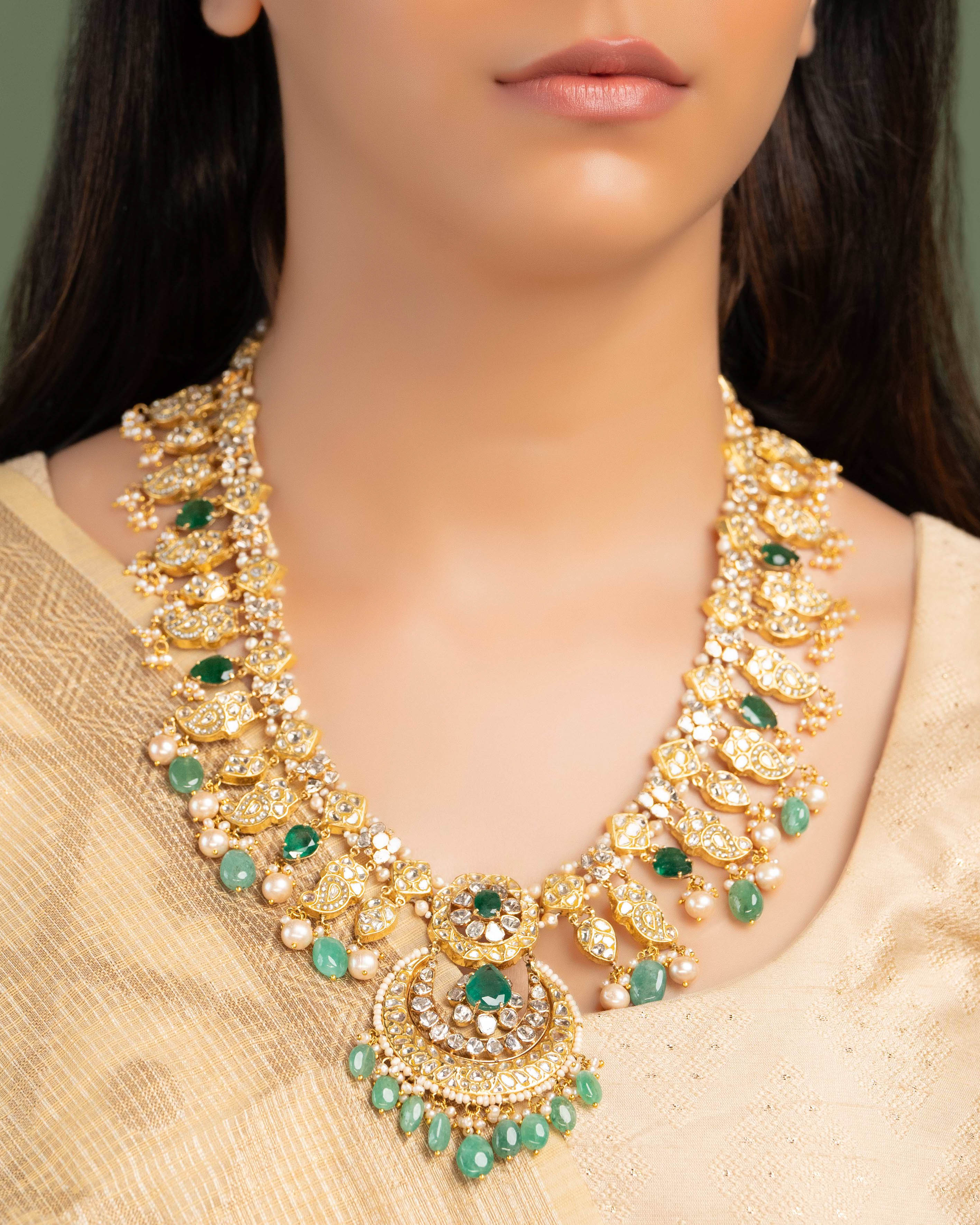Zadie Polki And Diamond Long Necklace Main image