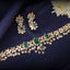 Kavya Necklace And Lucy Long Earrings Polki And Diamond Set