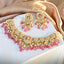 Archita Necklace And Mehek Long Earrings Polki Set