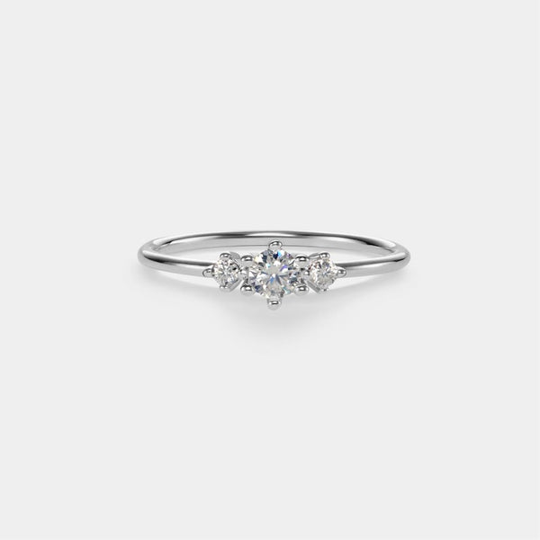 PERIMADE Moissanite Engagement Ring