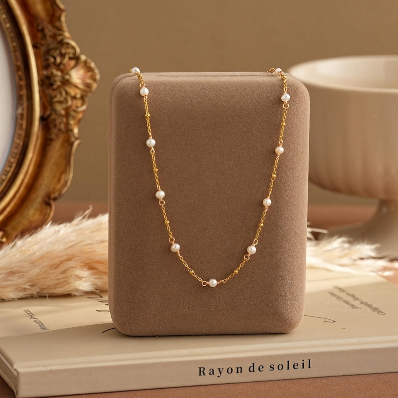 Tiny Pearl Necklace