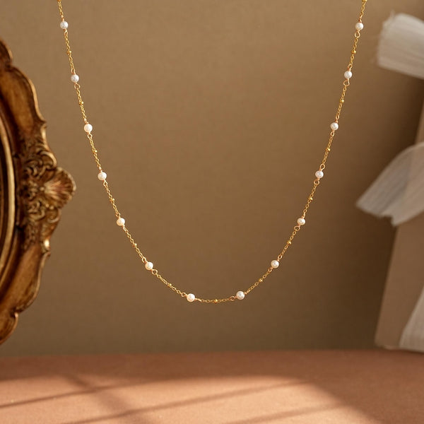 Tiny Pearl Necklace