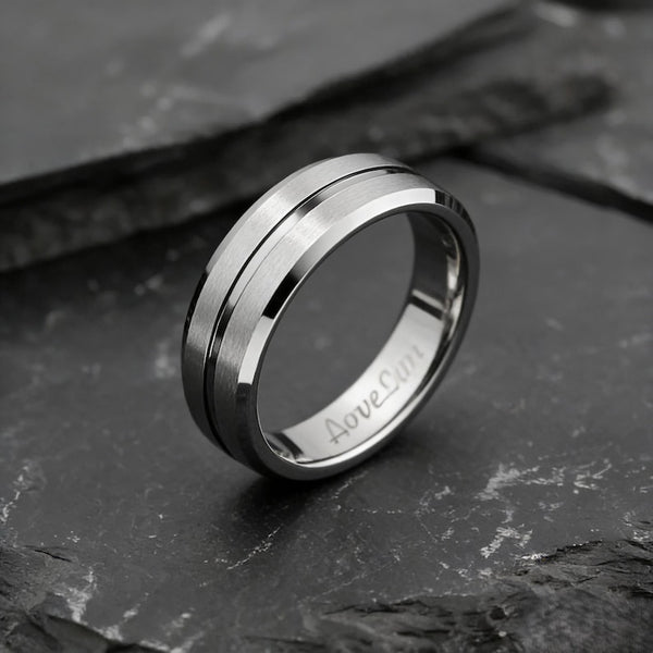 Personalized Inner Engraved Tungsten Ring
