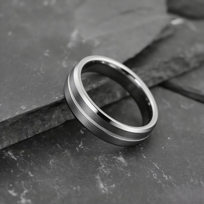 Personalized Inner Engraved Tungsten Ring