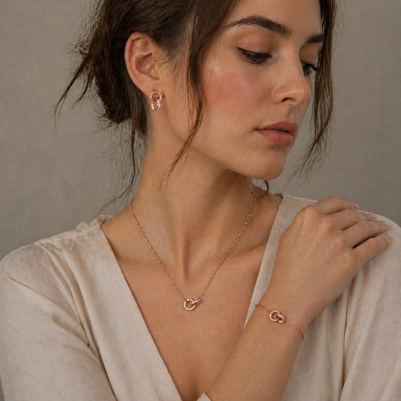 Roman Numeral Jewelry Set