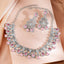 Rubans Necklace Set Rhodium Plated American Diamomd Stylish Jewellery Gift for Women & Girls