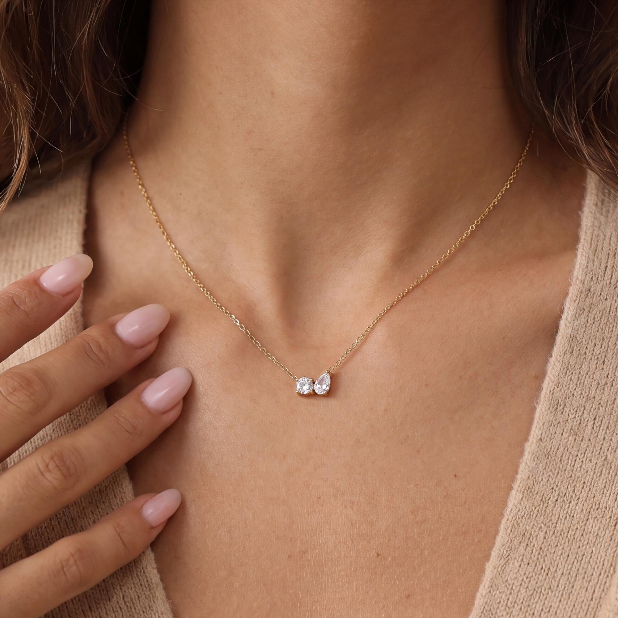 Sterling Silver Teardrop Necklace