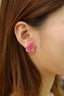 Handmade Pink Rose Earrings