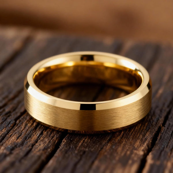 Gold Band Ring, Gold Ring Men
